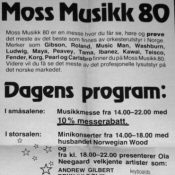 1980. Norway Tour advert